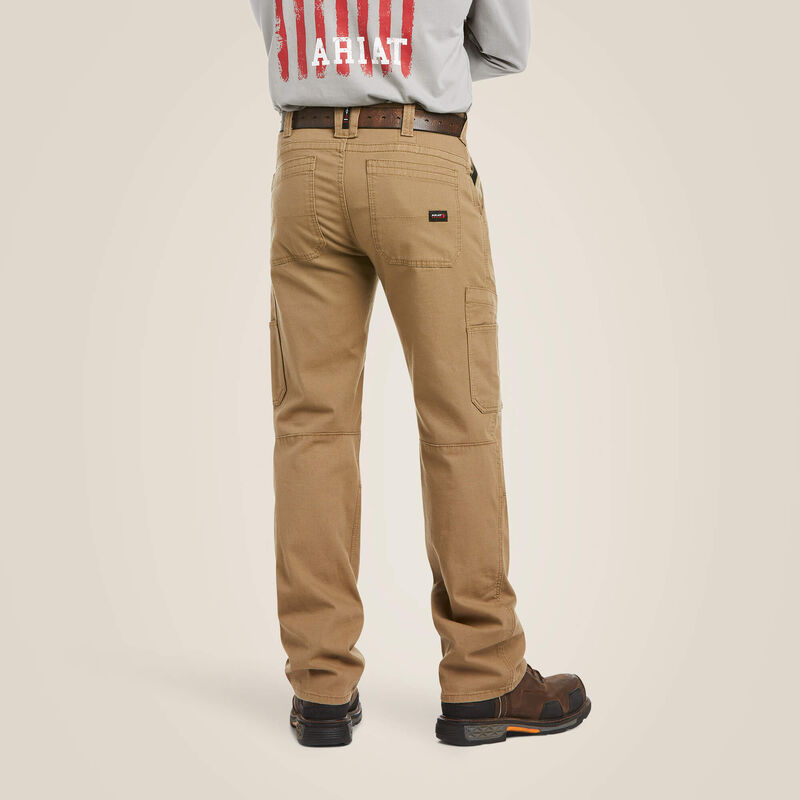 ARIAT - FR M5 Straight Stretch DuraLight Canvas Stackable Straight Leg Pant - Field Khaki