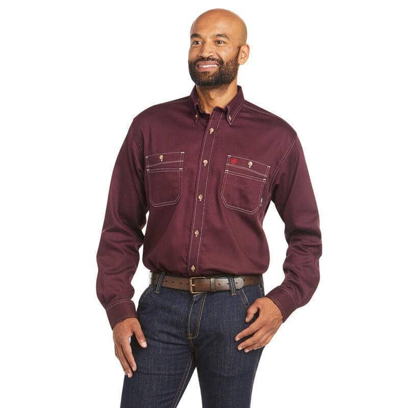 ARIAT - FR Vented Work Shirt Malbec