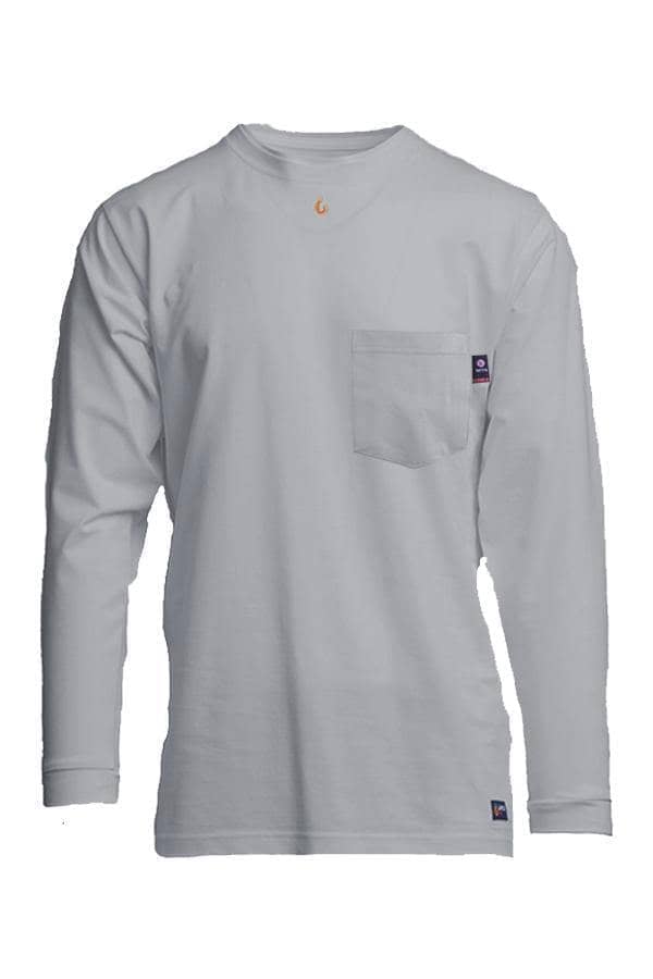 LAPCO - 6oz. FR Pocket T-Shirts 93/7 Knit Grey