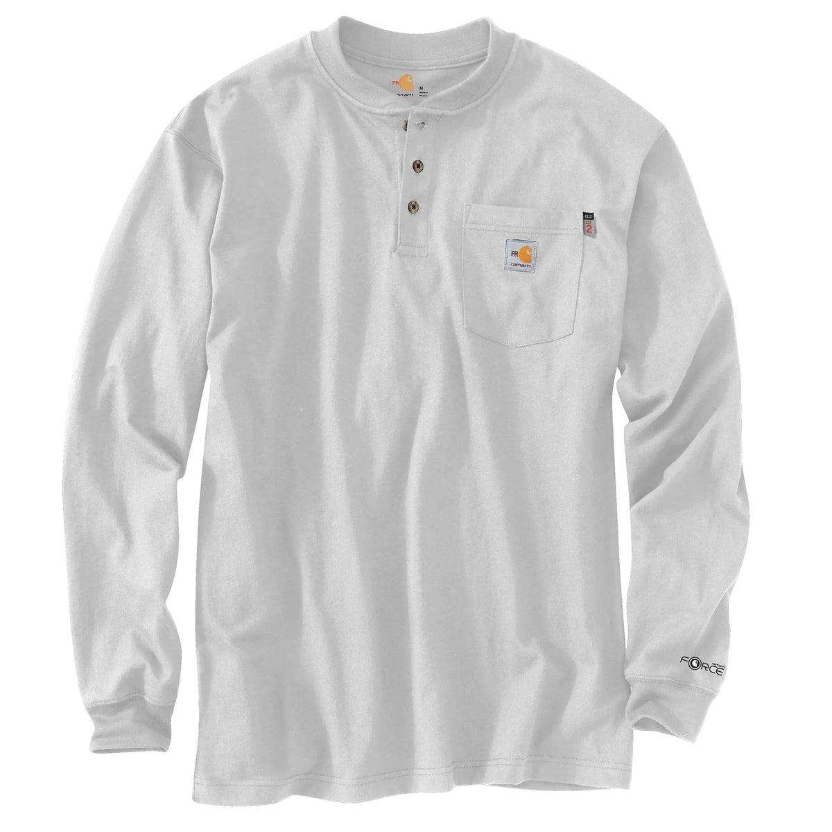 CARHARTT- FLAME-RESISTANT FORCE COTTON LONG-SLEEVE HENLEY  Becker Safety and Supply